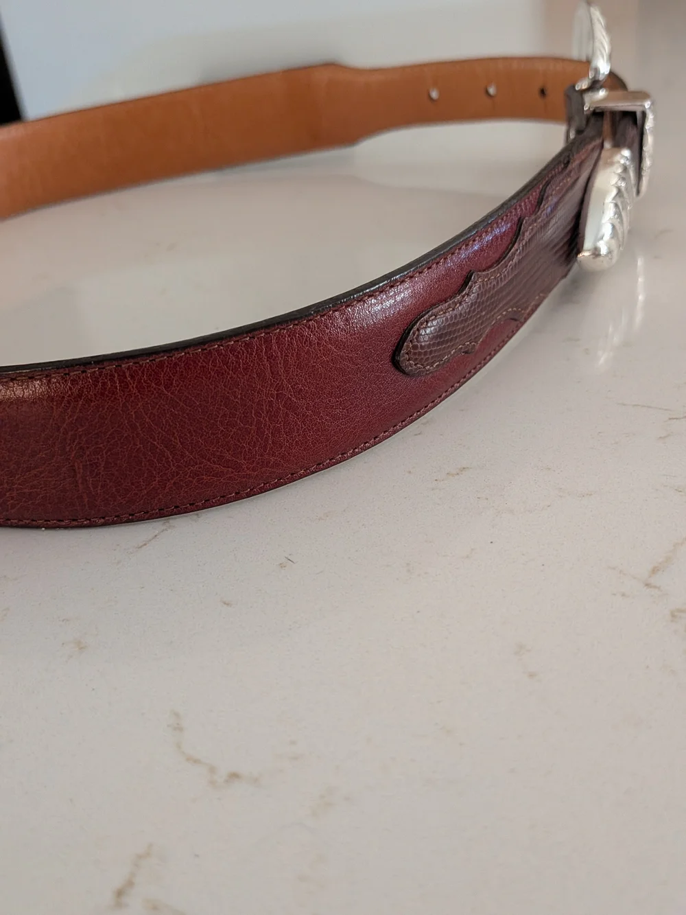 Tony Lama Tegu Lizard Belt 32